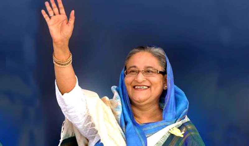 রাজশাহীর পুলিশ একাডেমিতে পৌঁছেছেন প্রধানমন্ত্রী
