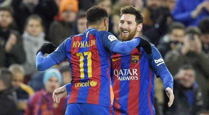 মেসিকে শুভেচ্ছা জানালেন নেইমার