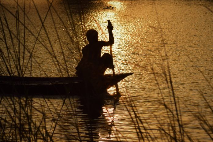 ভোরের সূর্যদয় - স্হান যমুনানদী , শাহজাদপুর