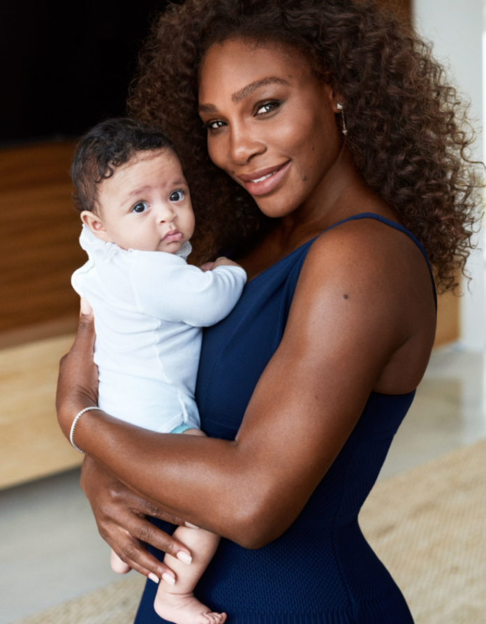 serena williams with her baby