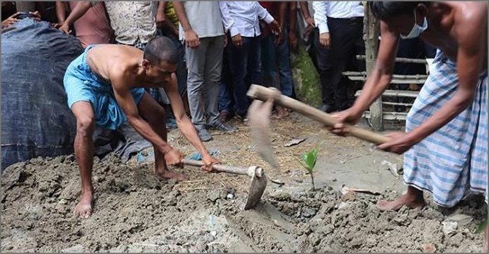 নেত্রকোনায় দাফনের ২ মাস পর মৃতদেহ উত্তোলন
