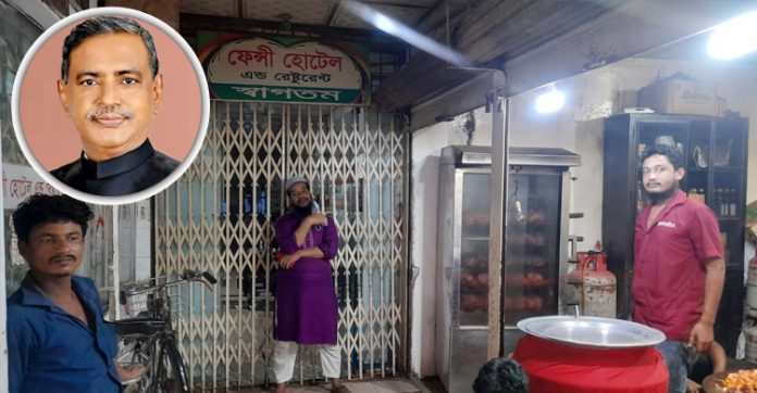 তিন দোকানে তালা দিলেন কাদের মির্জা