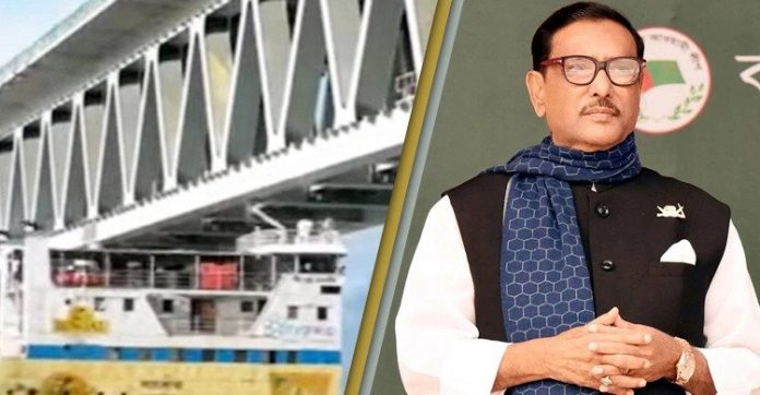 পদ্মা সেতুর স্প্যানে ধাক্কা লাগা ঘটনাস্থলে যাচ্ছেন ওবায়দুল কাদের