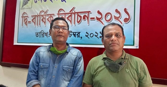 মেহেরপুর প্রেস ক্লাবের সভাপতি ফারুক এবং সাধারণ সম্পাদক মন্টু